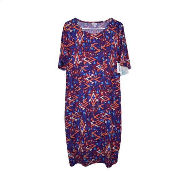 LuLaRoe Dresses & Skirts - 🆕 LulaRoe Colorful Julia Plus Size Dress 2XL